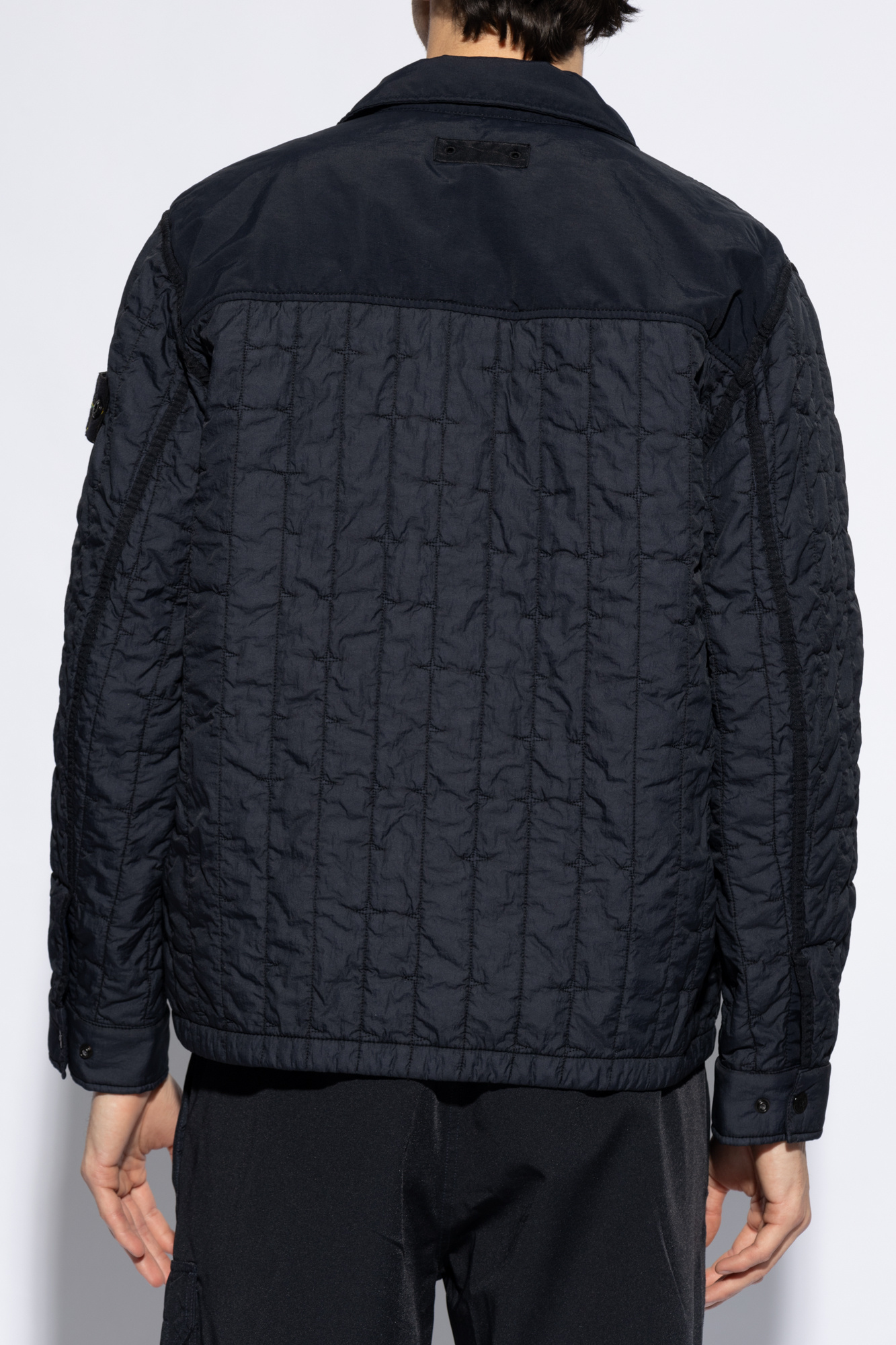 Stone island quilted on sale overshirt